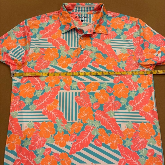 Chubbies The Inspiration Performance Short Sleeve Golf Polo Size Large - Picture 5 of 11